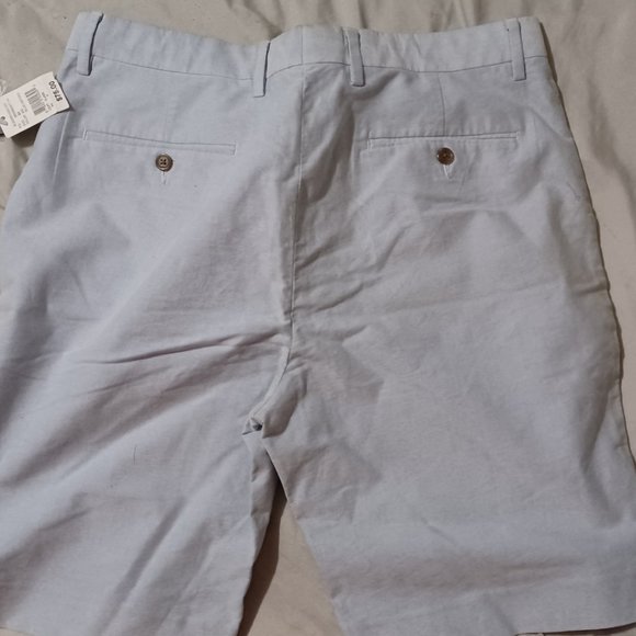 Men's Blue Oxford Shorts - Picture 3 of 8